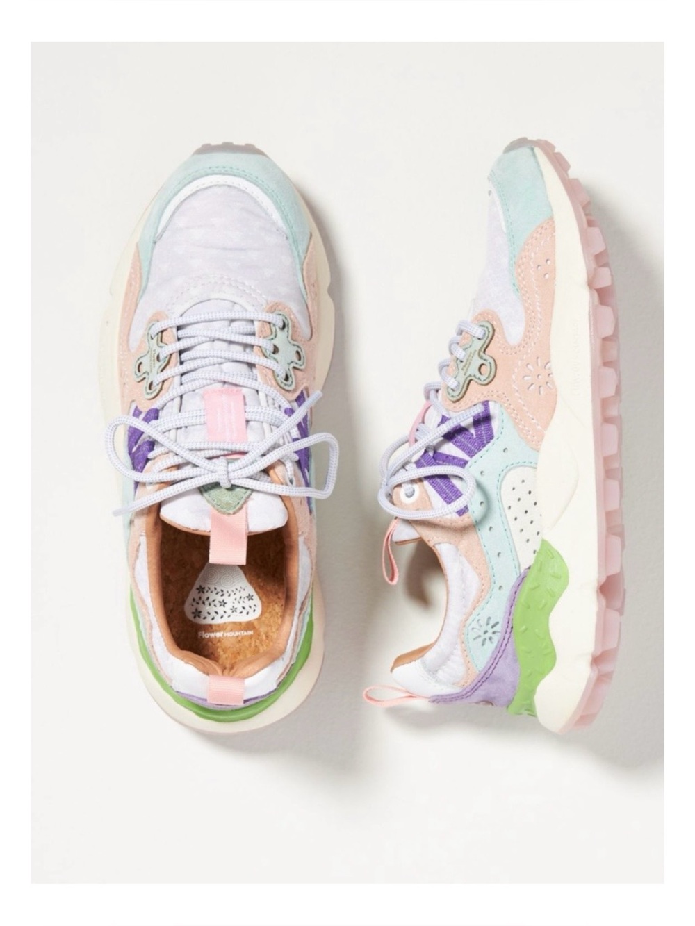 NWOT Anthropologie Flower Mountain Yamano Sneakers  Size 6.5
